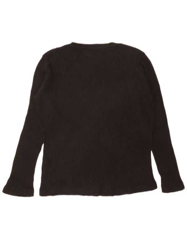 Sweter damski Rifle z dekoltem w łódkę UK 16, duży, bawełniany w czarne paski