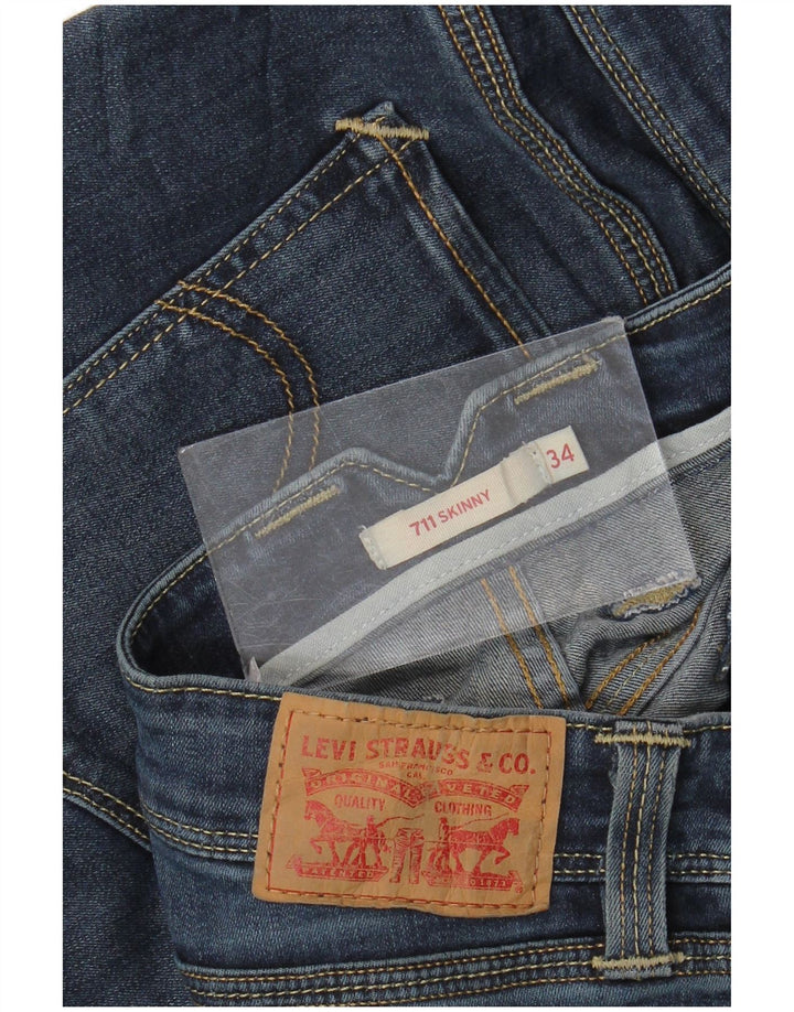 Damskie jeansy Levi's 711 Skinny W34 L30 Niebieskie
