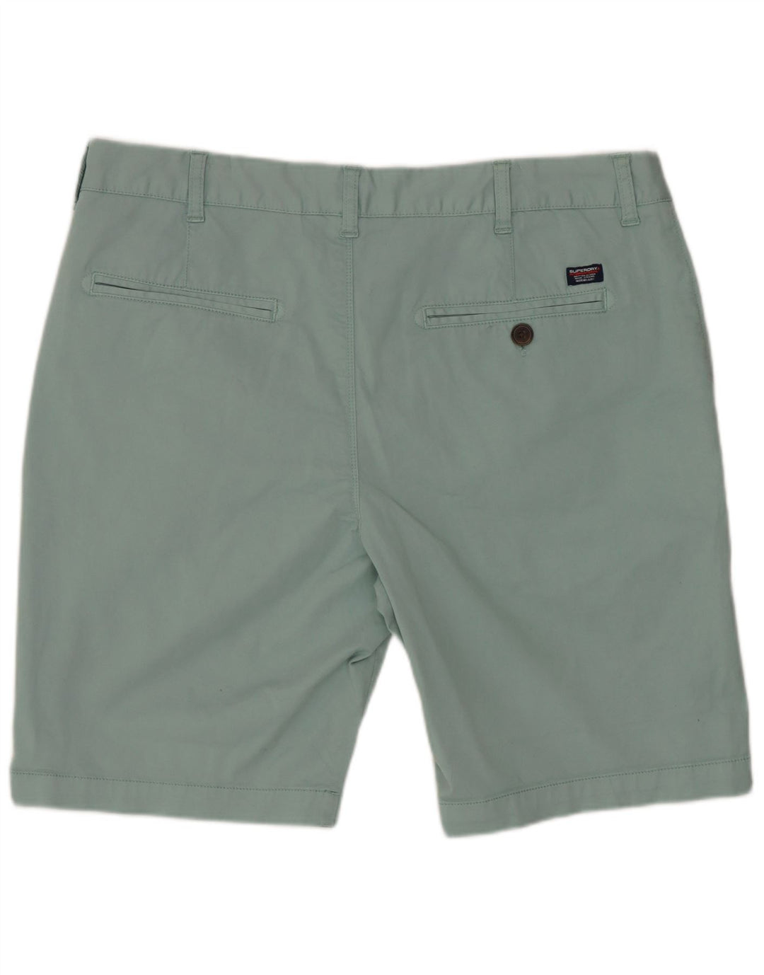 Męskie spodenki Chino SUPERDRY W36, duże, niebieskie, bawełniane