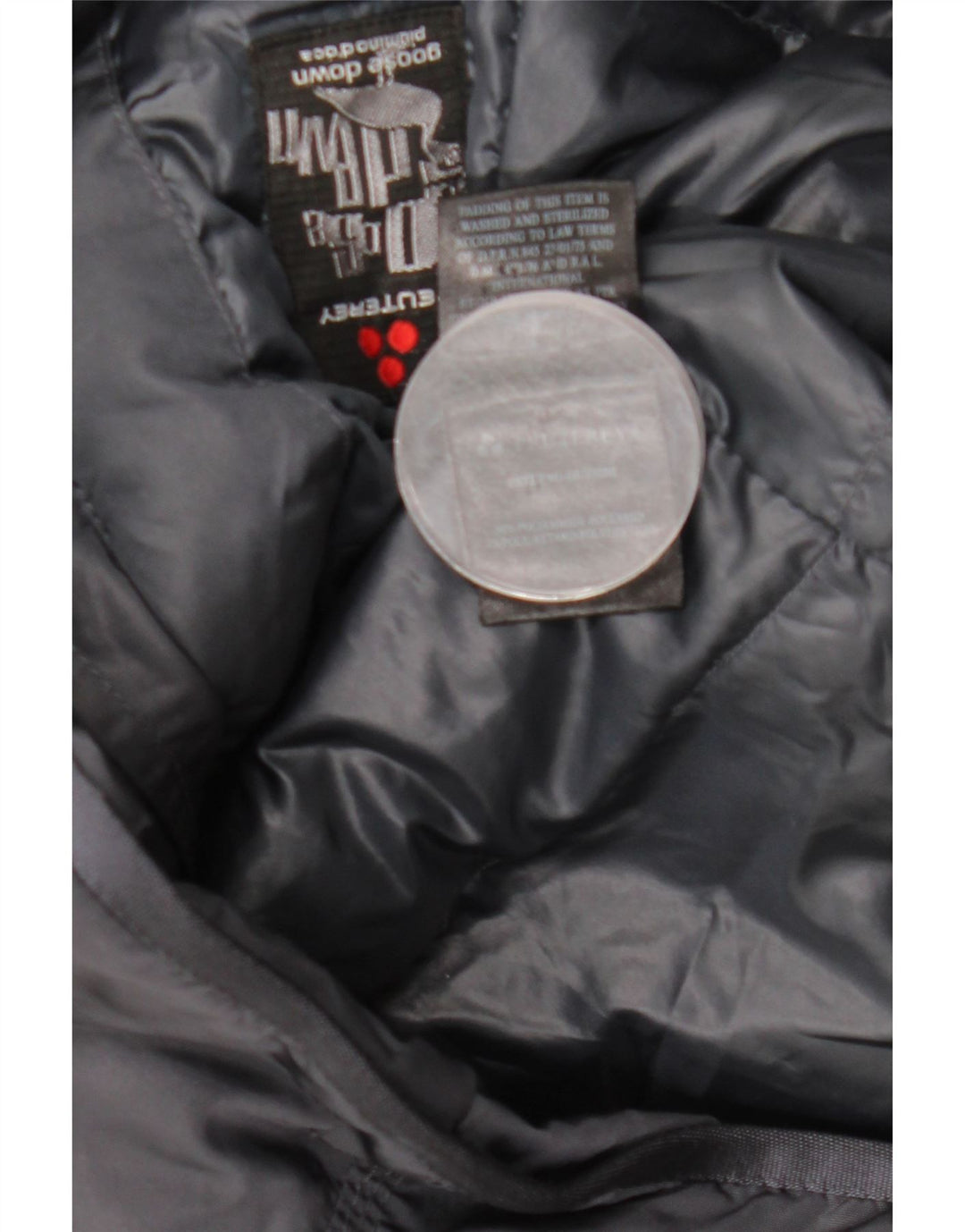 PEUTEREY Damski płaszcz z kapturem IT 40, mały, granatowy, poliamid