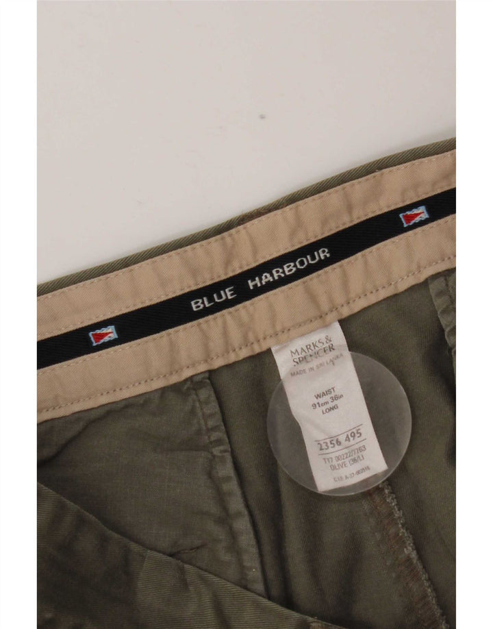 Męskie szorty Chino Marks & Spencer Blue Harbor Pegged W36, duże khaki
