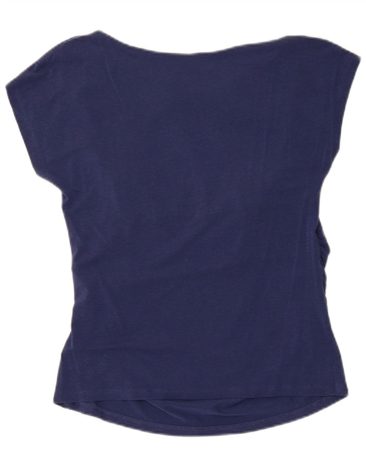 T-shirt damski Max Mara Top UK 12 Medium Granatowy Lyocell