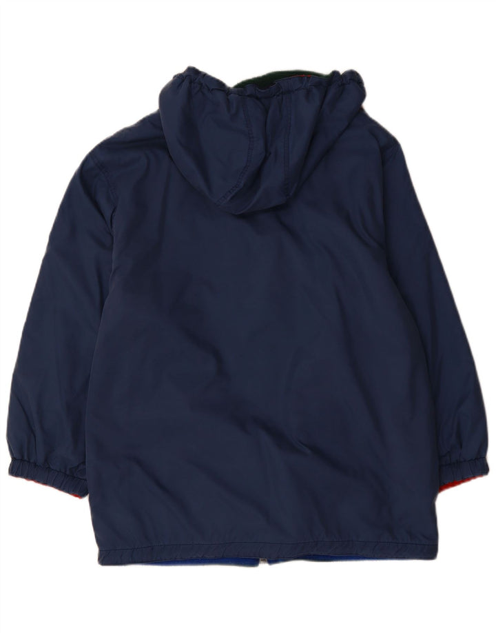 Damska dwustronna kurtka oversize z kapturem VINTAGE UK 12, średni granat