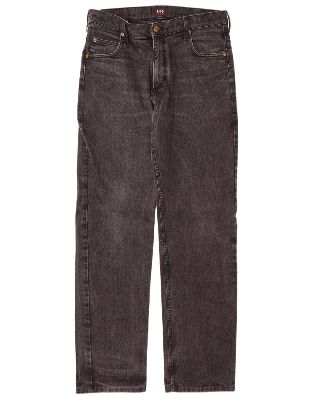 Męskie jeansy LEE Brooklyn Straight W34 L33 Szara bawełna
