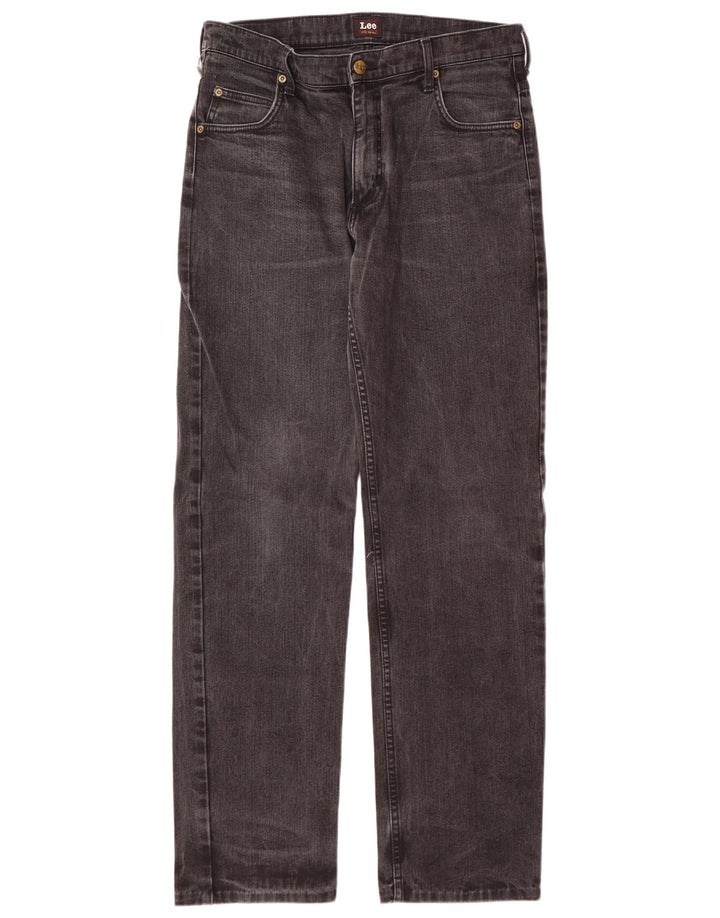 Męskie jeansy LEE Brooklyn Straight W34 L33 Szara bawełna