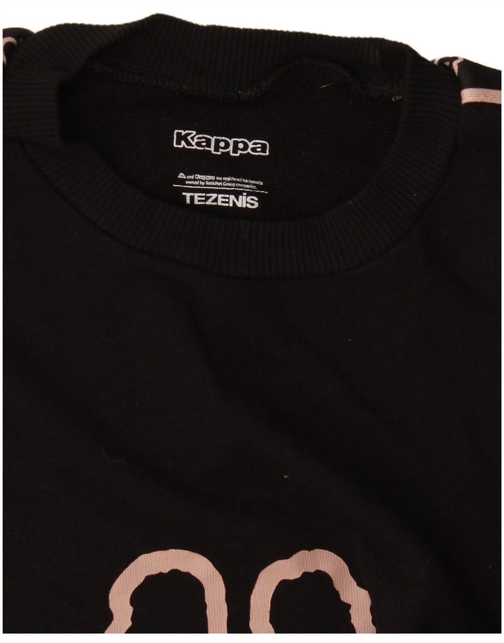 Damska bluza Kappa Tezenis Graphic Jumper UK 16, duża czarna