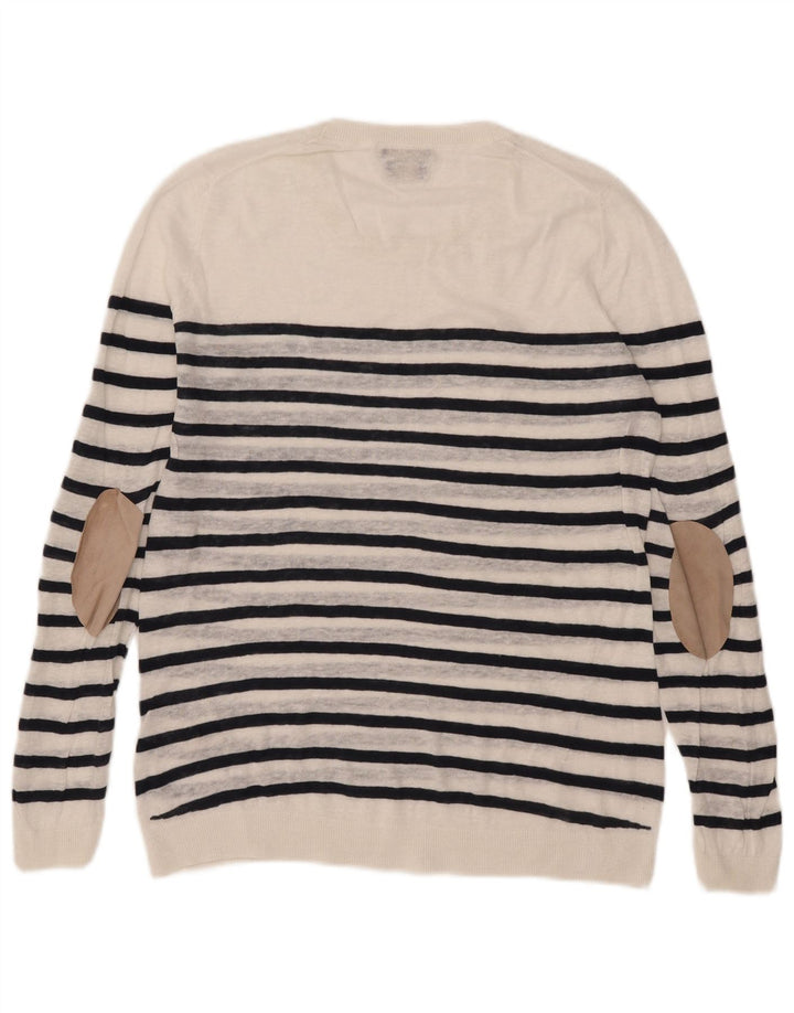 Damski sweter Massimo Dutti z okrągłym dekoltem UK 16, duże białe paski