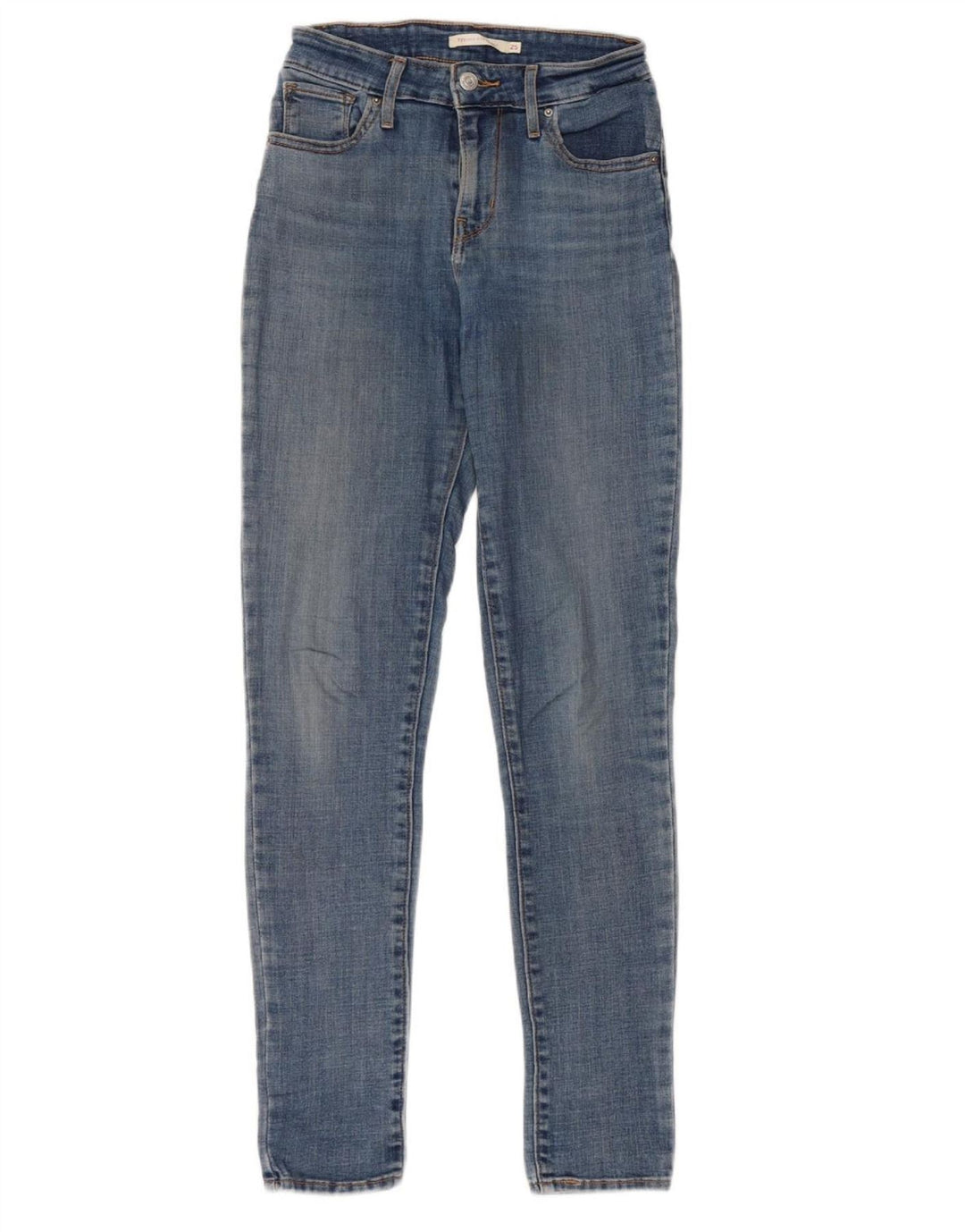 Damskie jeansy LEVI'S 721 z wysokim stanem W25 L30 Niebieska bawełna
