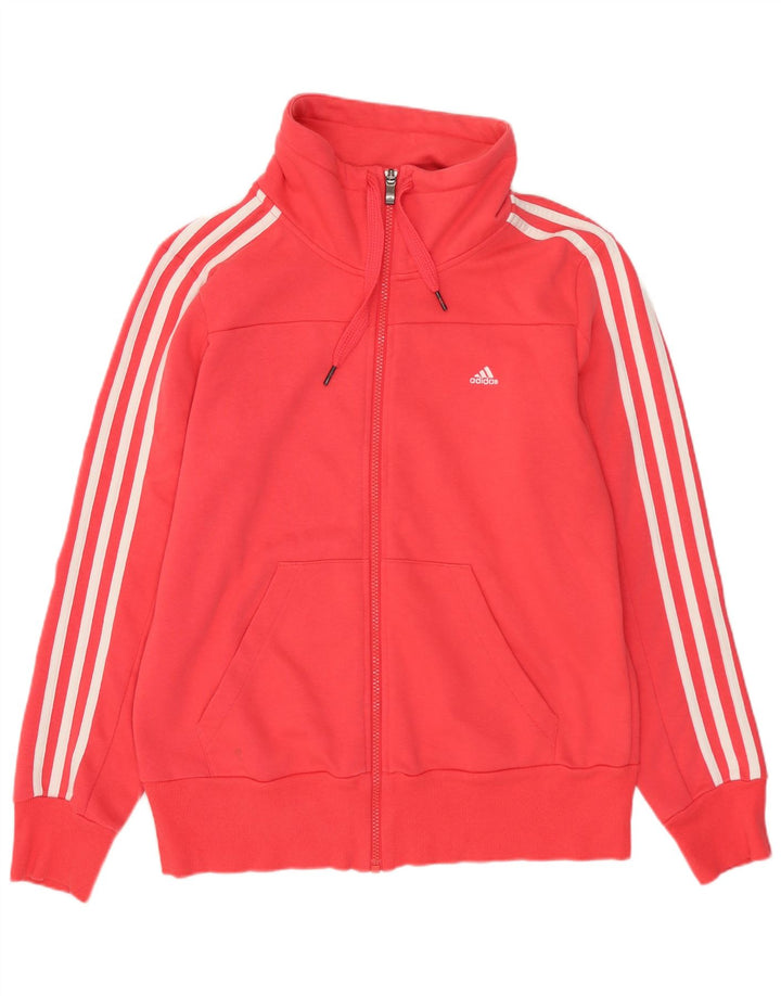 Adidas Damska Climalite Dresowa Kurtka Top UK 12/14 Średni Róż