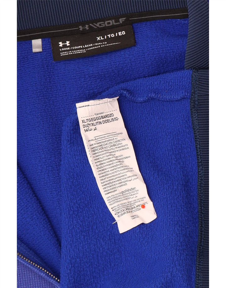 Męska bluza z zamkiem błyskawicznym Under Armour XL, niebieski poliester