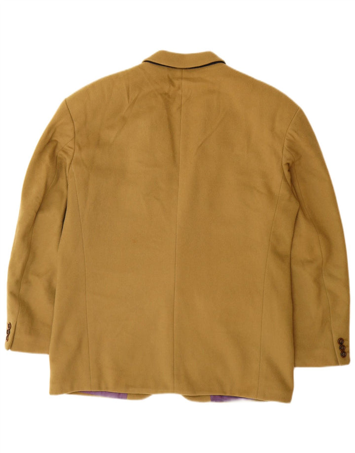 Męska marynarka zapinana na 2 guziki HUGO BOSS EU 52 XL, beżowa wełna