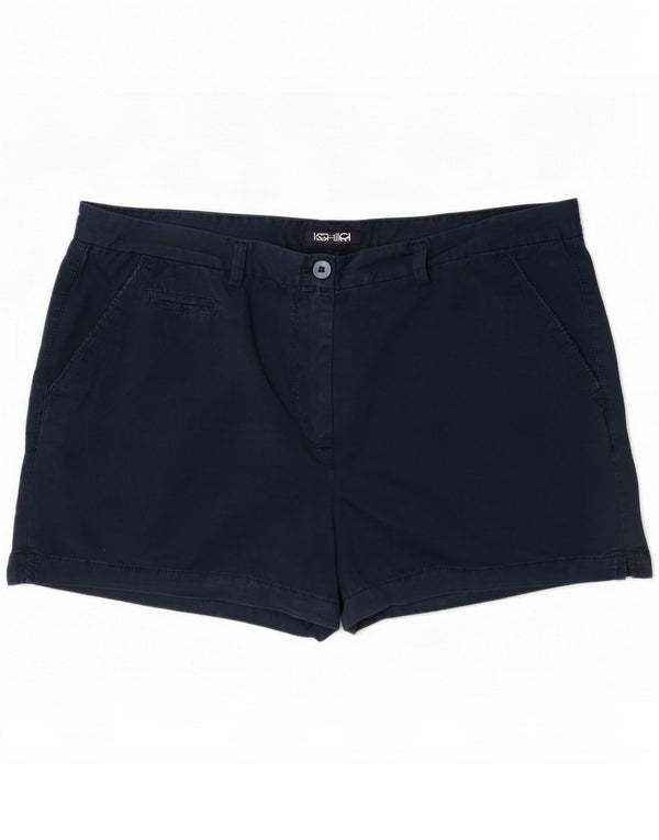 Marks & Spencer Damskie spodenki Chino UK 18 XL W38 Granatowe, bawełniane