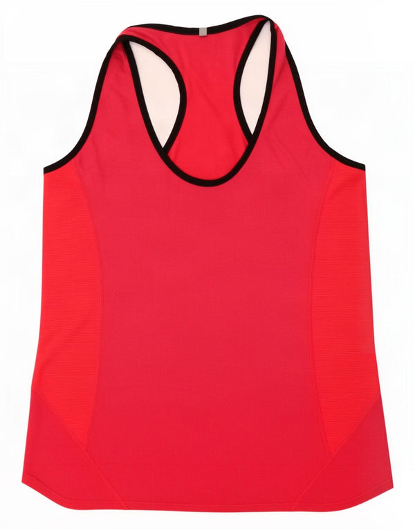 Damska koszulka z kamizelką Nike Dri Fit UK 14, duża, różowa, z blokami kolorów