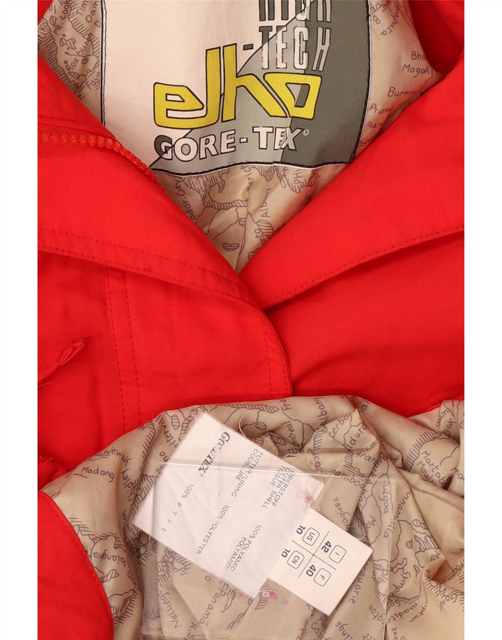 Damska kurtka narciarska ELHO Gore-Tex o luźnym kroju IT 42 Średni czerwony poliamid