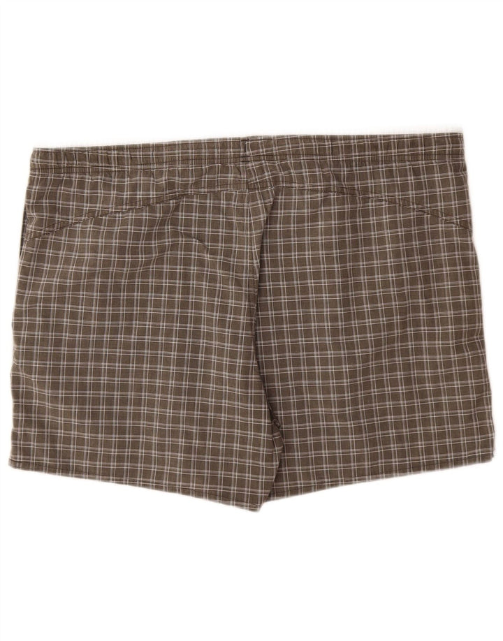 Męskie spodenki kąpielowe Adidas, duże, khaki, poliester w kratkę