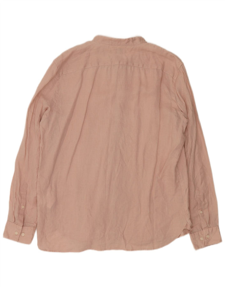 Koszula męska Timberland Slim Fit XL, różowa, lniana