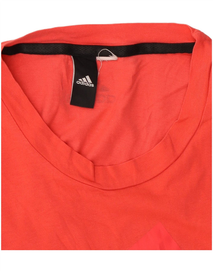 Damska koszulka z grafiką ADIDAS Top UK 12, średnia czerwień