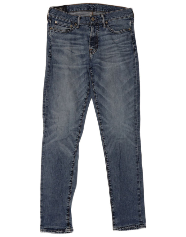 Abercrombie & Fitch Męskie Rustin Athletic Skinny Jeans W31 L32 Niebieskie Bawełniane