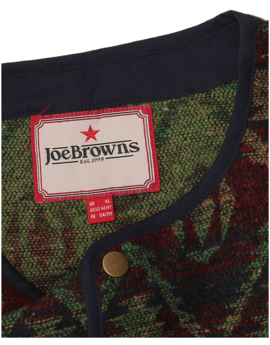 JOE BROWNS Męska kamizelka XL, wielokolorowa Fair Isle