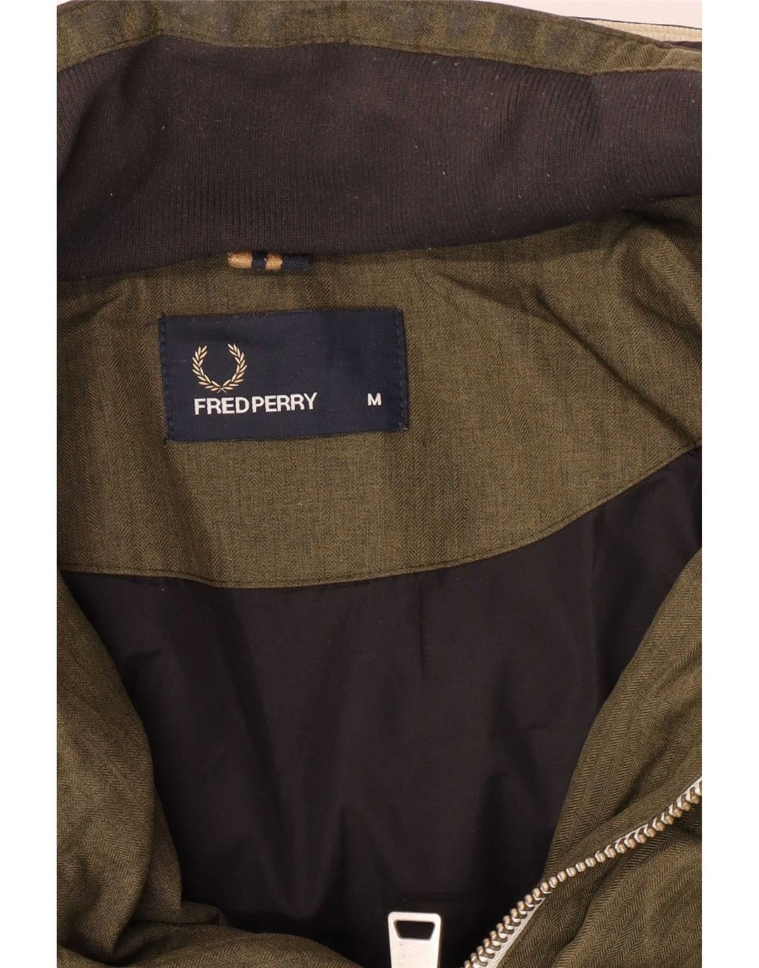 Męska ocieplana kurtka z kapturem Fred Perry UK 38 Medium Khaki