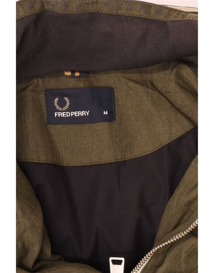 Męska ocieplana kurtka z kapturem Fred Perry UK 38 Medium Khaki