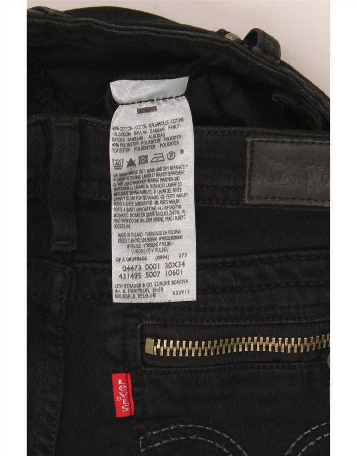 Damskie jeansy Levi's Skinny W30 L29 Czarna bawełna