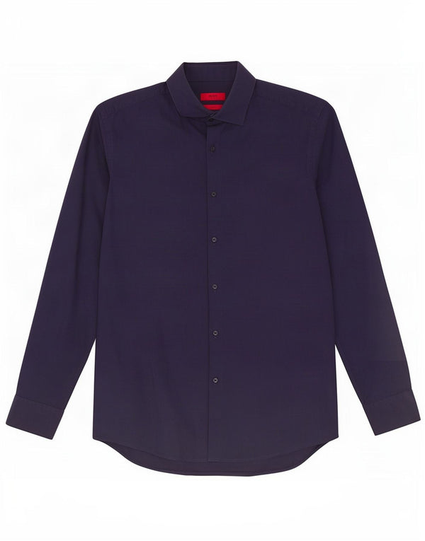 Koszula męska Hugo Boss Slim Fit, rozmiar 42 16 1/2, duża, granatowa, bawełniana