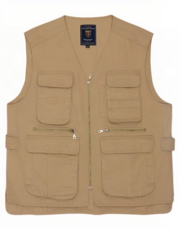 Kamizelka męska Utility Dolomite UK 42 XL, beżowa, bawełniana