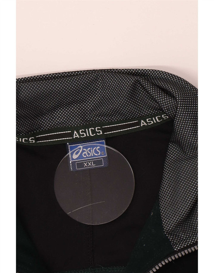 Męska kurtka dresowa Asics 2XL w kolorze zielonym