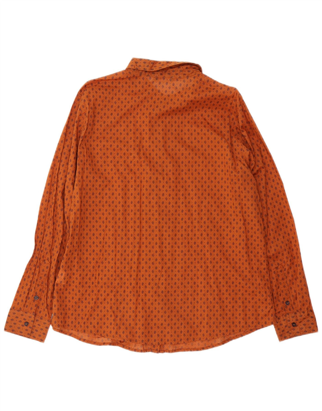 Koszula damska BENETTON UK 18 XL, brązowa, bawełniana w kwiaty