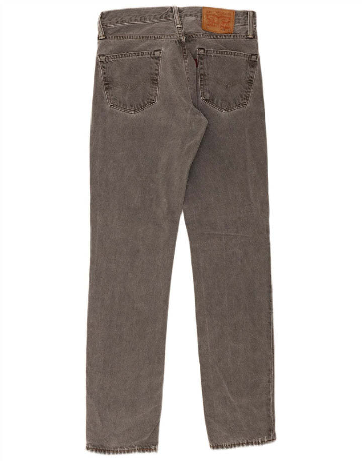 Męskie jeansy Levi's 511 Slim W29 L32 Szara bawełna