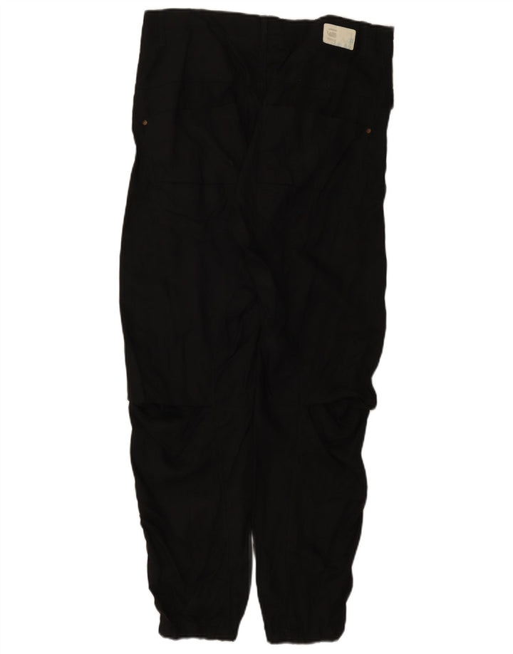 Damskie spodnie cargo G-Star Joggers W28 L27 Czarny Lyocell