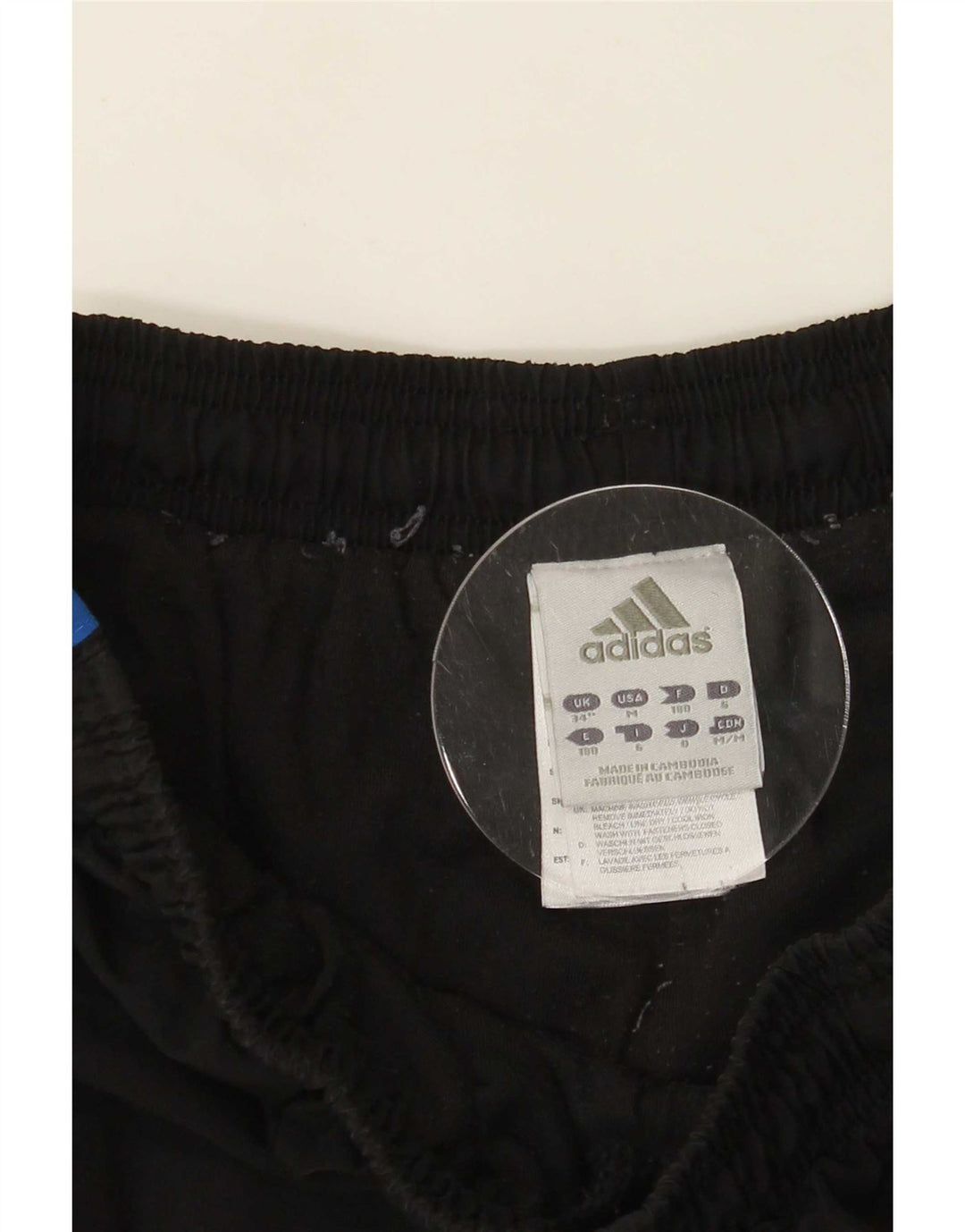 Adidas Męskie spodnie dresowe Joggery, duże, czarne, poliestrowe