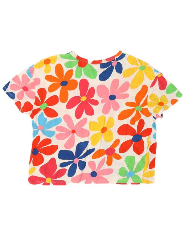 Damska koszulka Crop Oversize Zara Top UK 10, mała, wielokolorowa w kwiaty