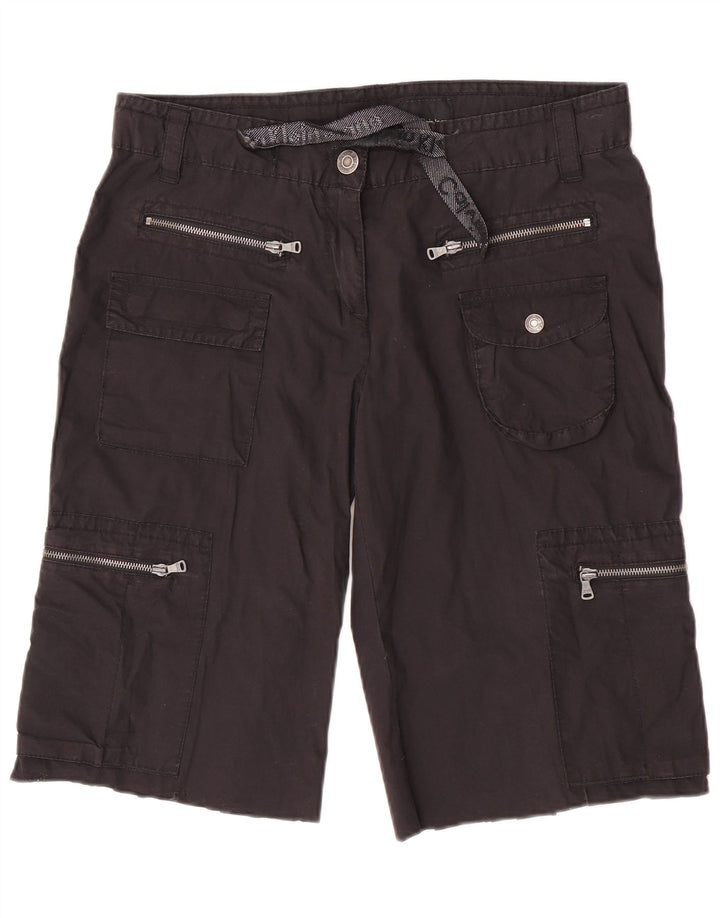 Damskie spodenki cargo Calvin Klein Jeans W32 Średni czarny, bawełniany