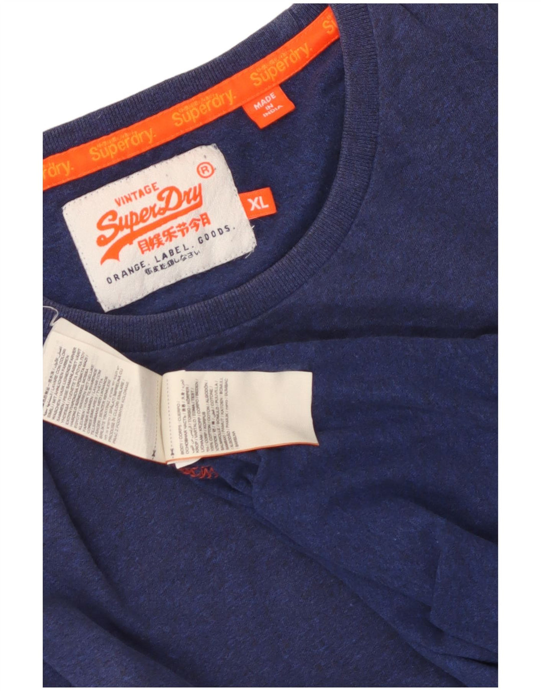 T-shirt męski Superdry Top XL, granatowy, bawełniany