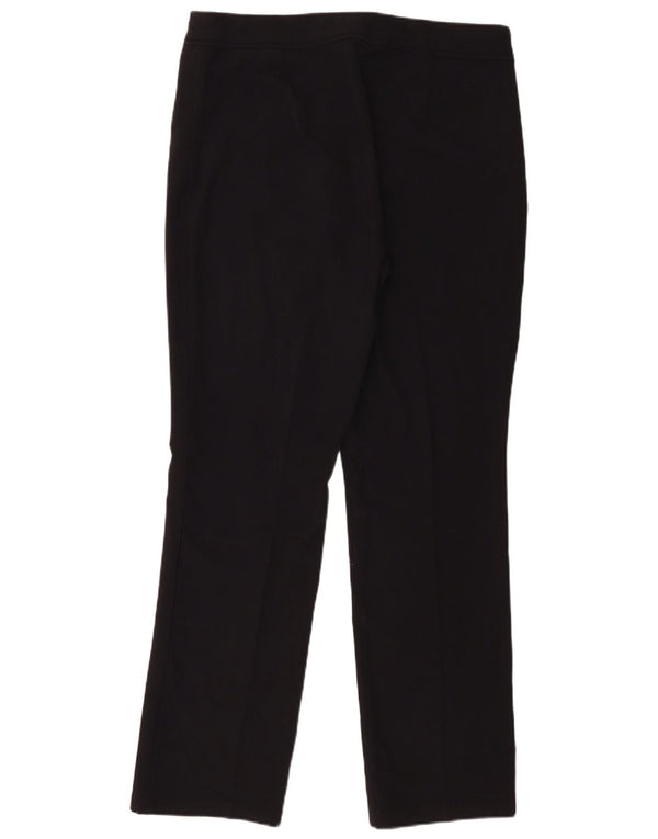 Marks & Spencer Damskie proste spodnie codzienne UK 14 Medium W34 L30 Czarne