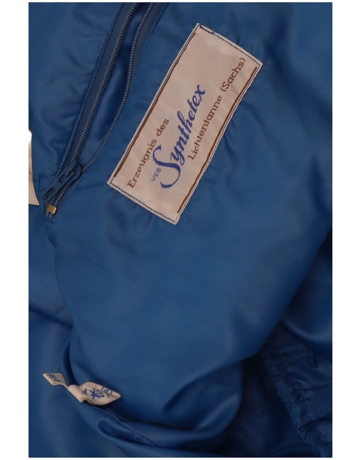 Damski płaszcz przeciwdeszczowy Vintage UK 14 Średni biały