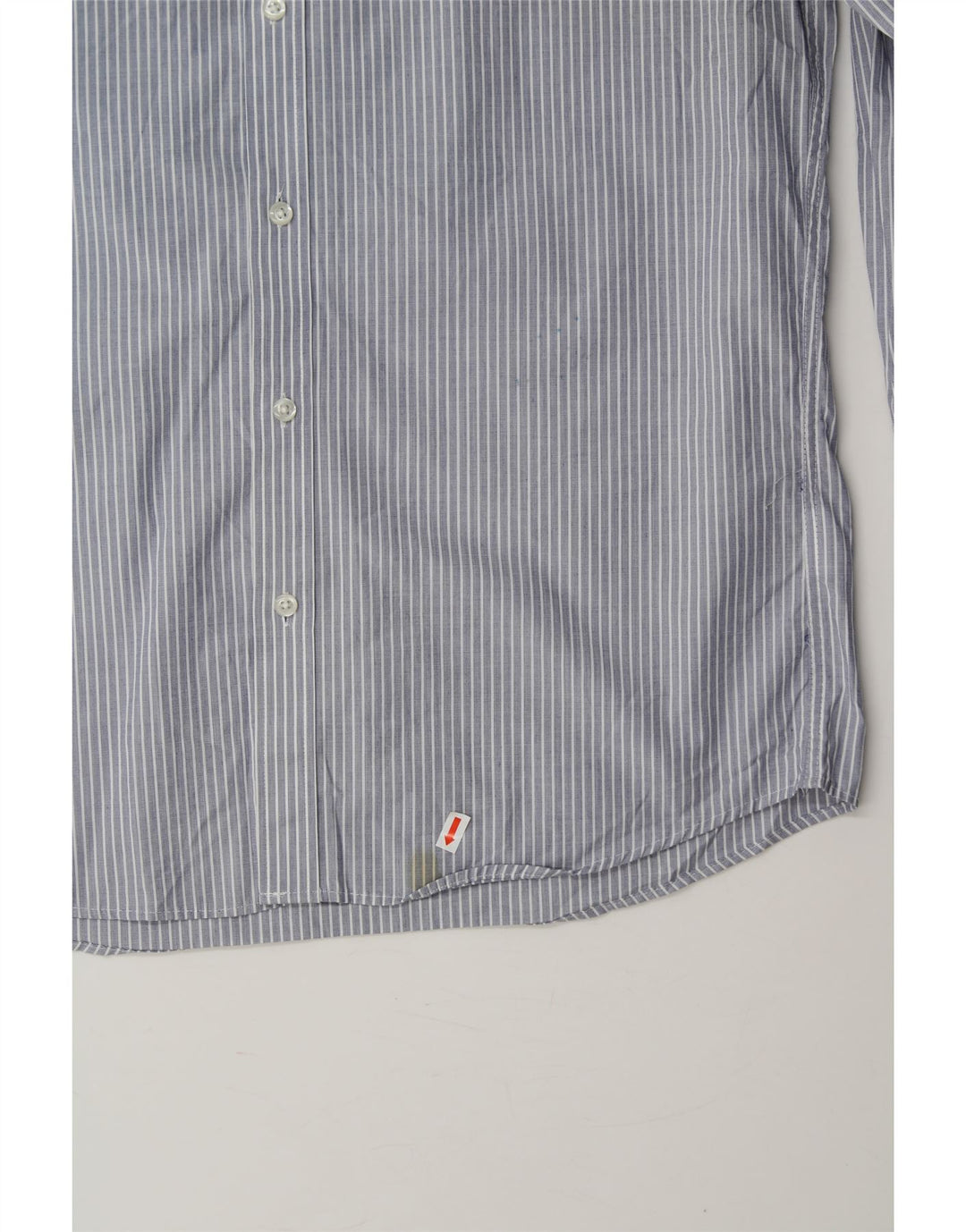 IZOD Mens Slim Fit Shirt Size 15 1/2 Medium Blue Striped Cotton Vintage Izod and Second-Hand Izod from Messina Hembry 
