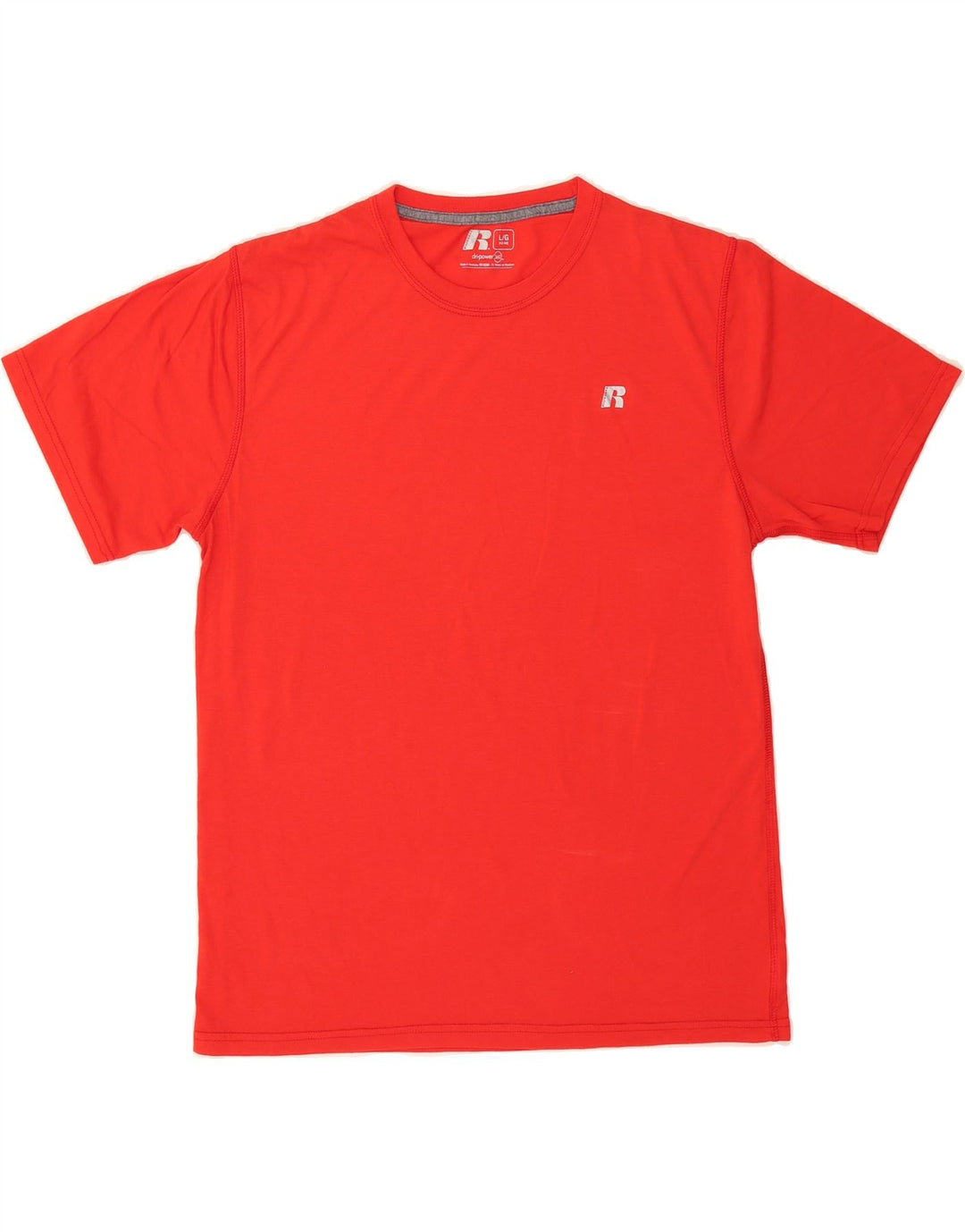 RUSSELL ATHLETIC Mens T-Shirt Top UK 42/44 Large Red Polyester Vintage Russell Athletic and Second-Hand Russell Athletic from Messina Hembry 