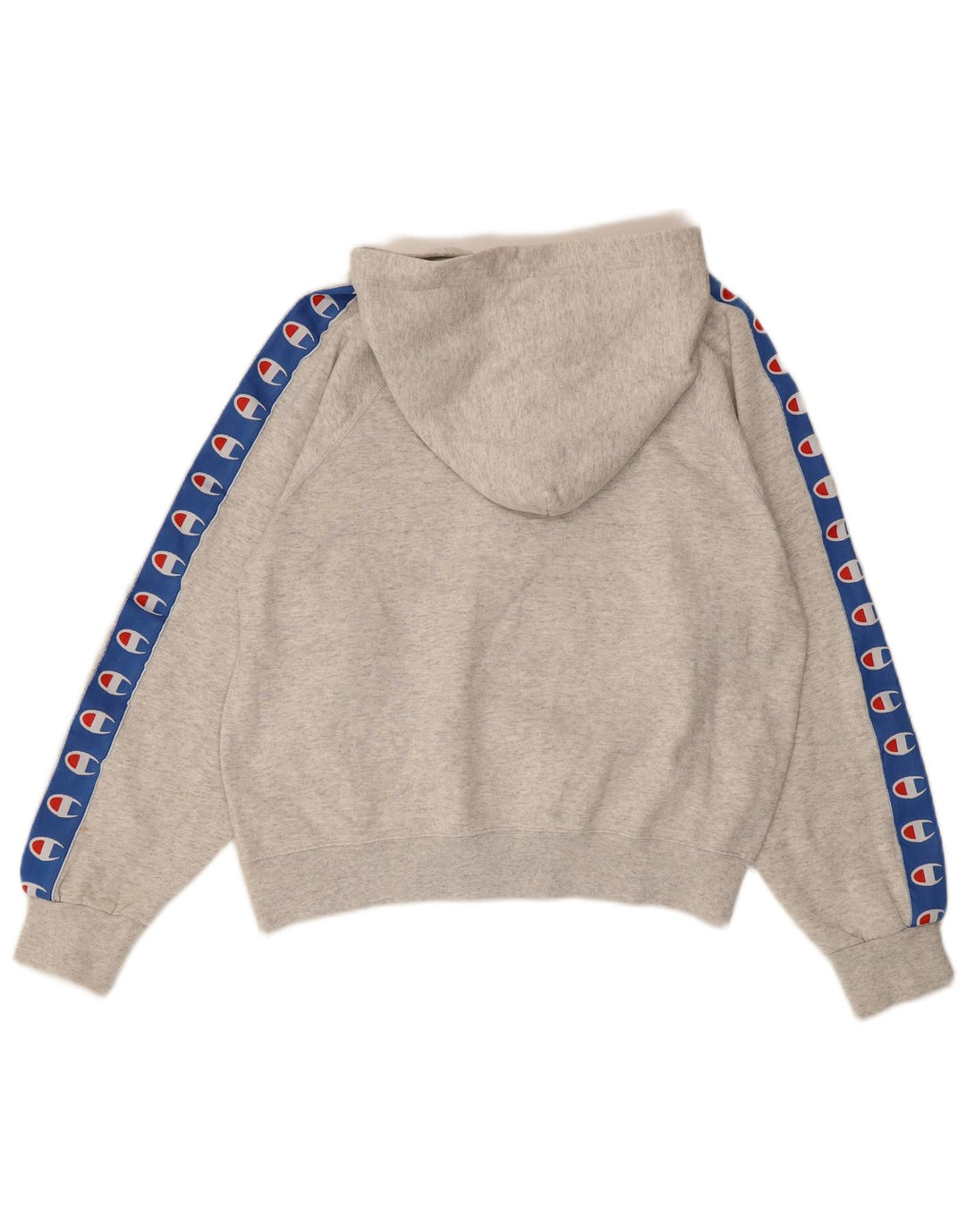 Damska bluza z kapturem typu oversize CHAMPION, z grafiką, UK 10, mała, szara