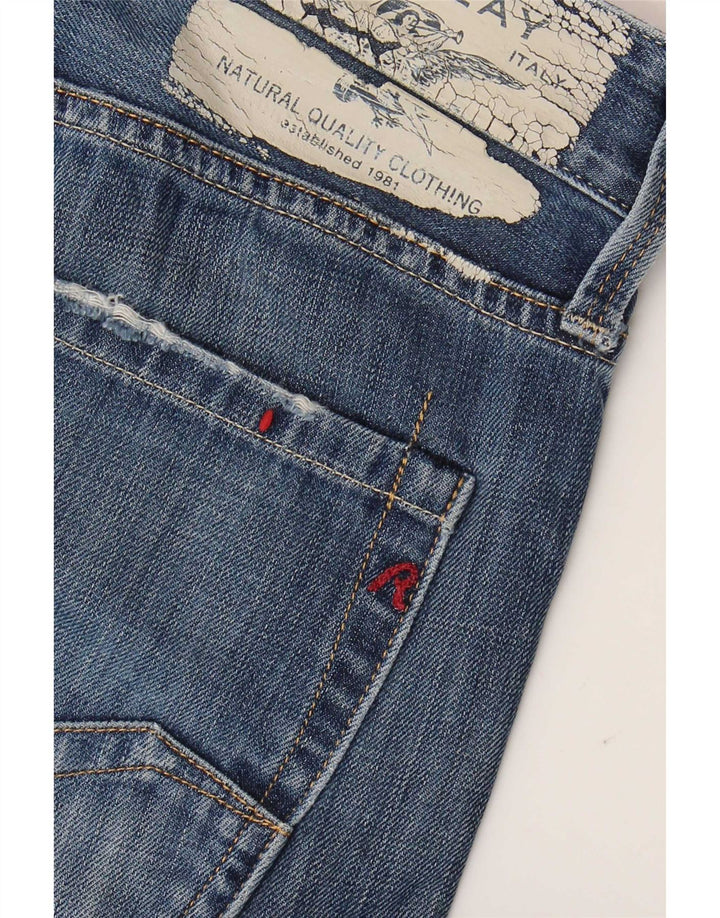 Męskie jeansy Replay Waitom Distressed W36 L30 Niebieskie
