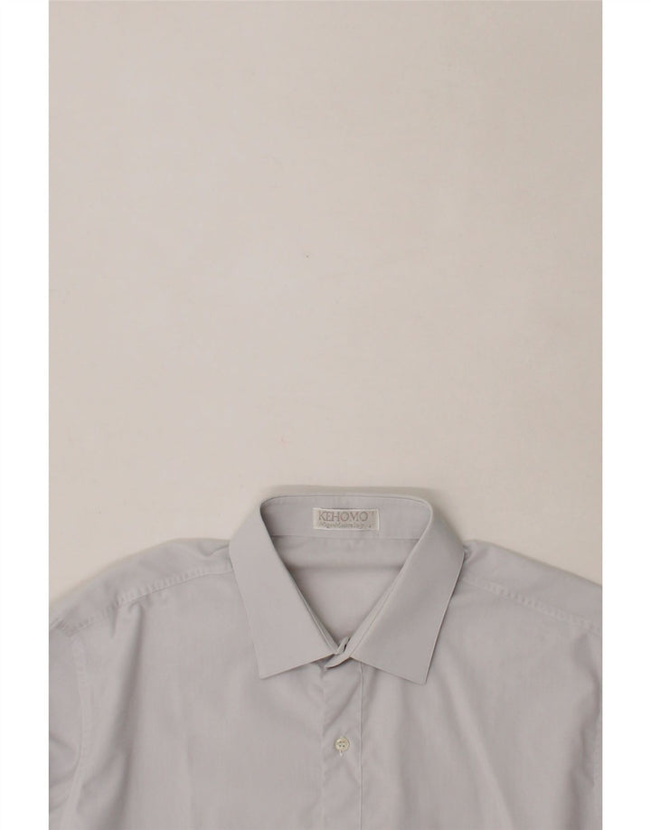 VINTAGE Mens Shirt Size 41 Large Blue Vintage Vintage and Second-Hand Vintage from Messina Hembry 