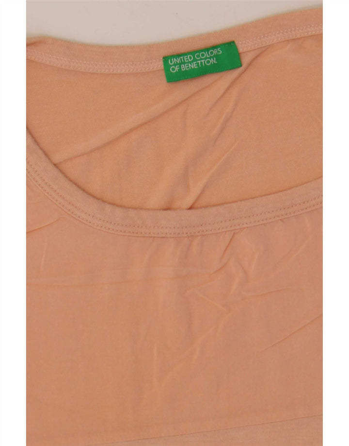 T-shirt damski Benetton Top UK 16, duży, różowy