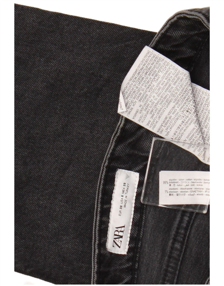 Damskie krótkie jeansy ZARA EU 38 Small W28 L25 Szara bawełna