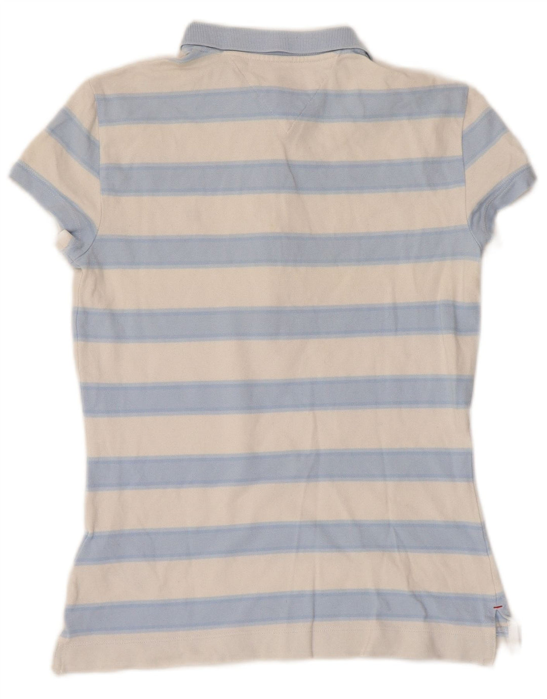 Damska koszulka polo TOMMY HILFIGER slim fit UK 6 XS, bawełniana w niebieskie paski