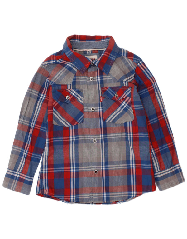 Koszula chłopięca Levi's 3-4 lata XS, wielokolorowa, bawełniana w kratę