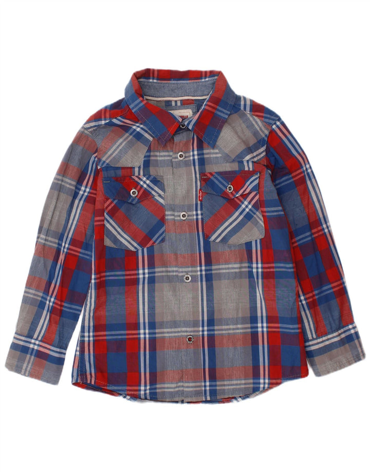 Koszula chłopięca Levi's 3-4 lata XS, wielokolorowa, bawełniana w kratę
