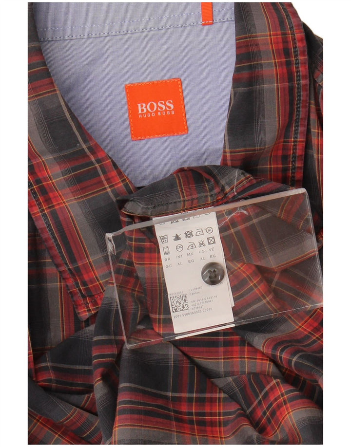 Koszula męska Hugo Boss XL w wielobarwną kratkę