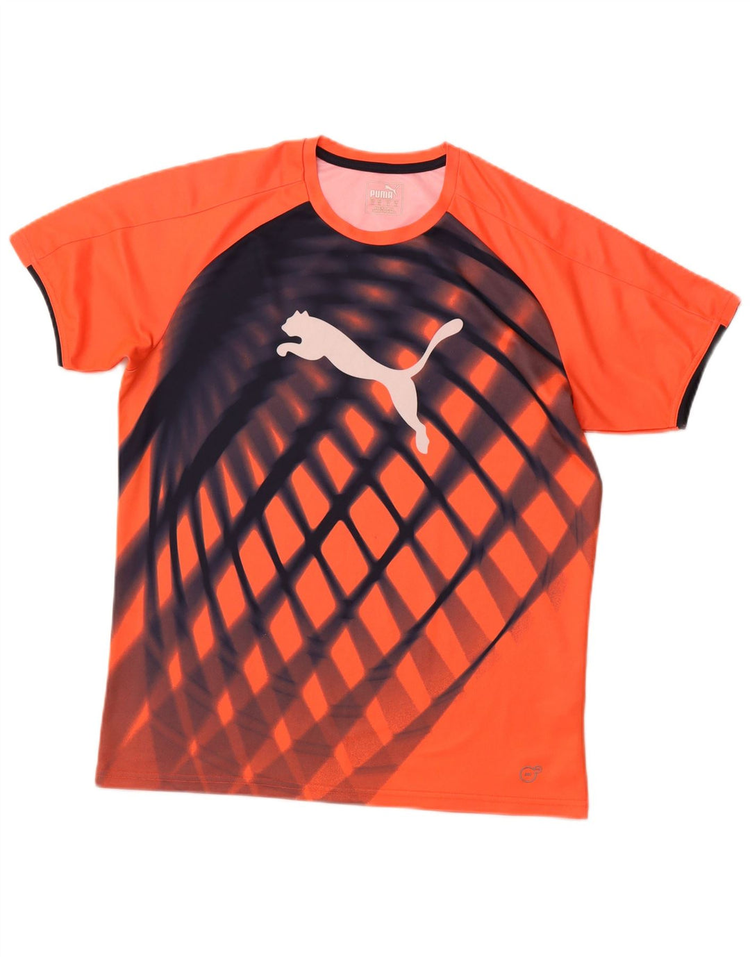 Męska koszulka z grafiką Puma, średnia, pomarańczowa kratka